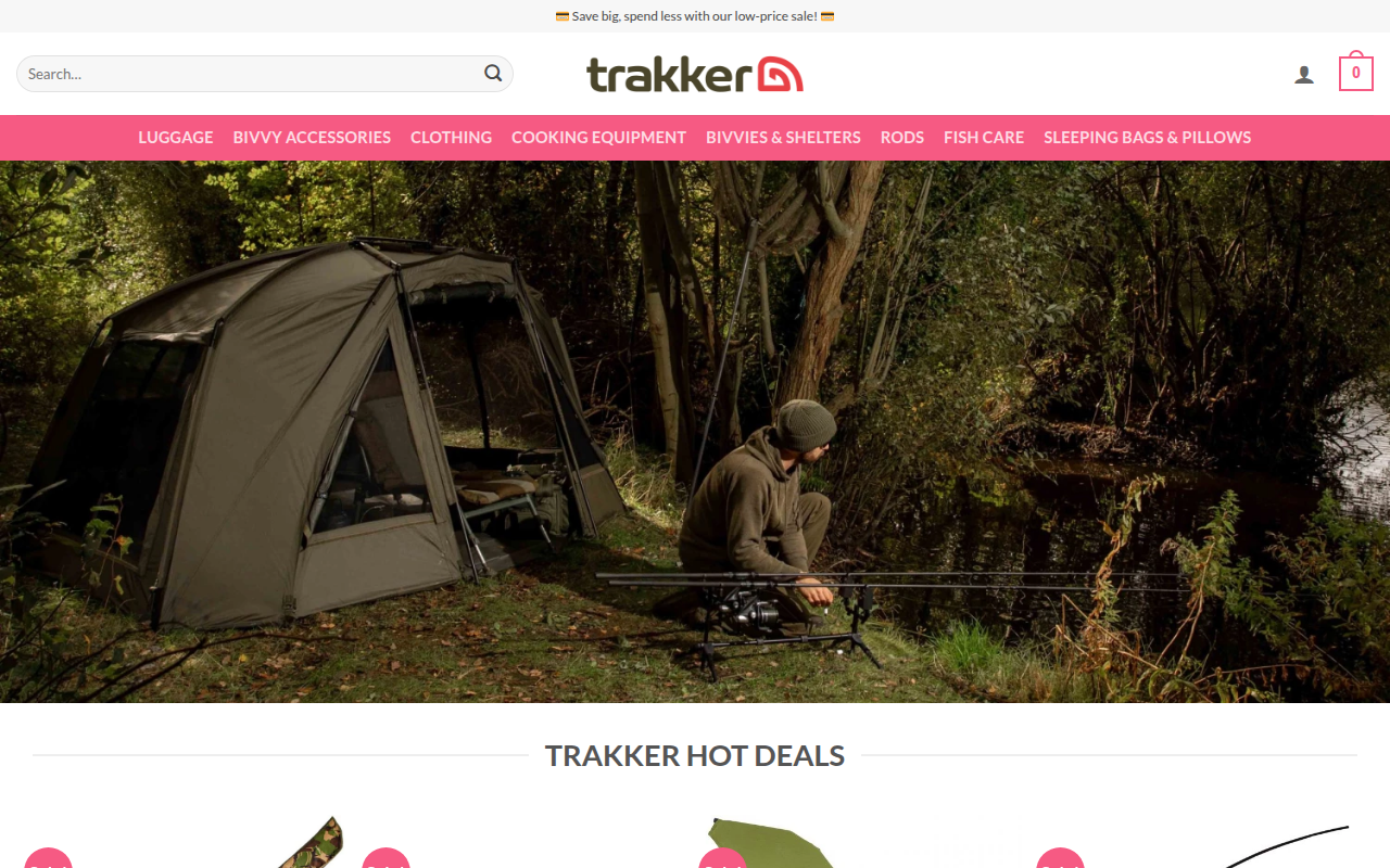 Screenshot van newtrakker.com