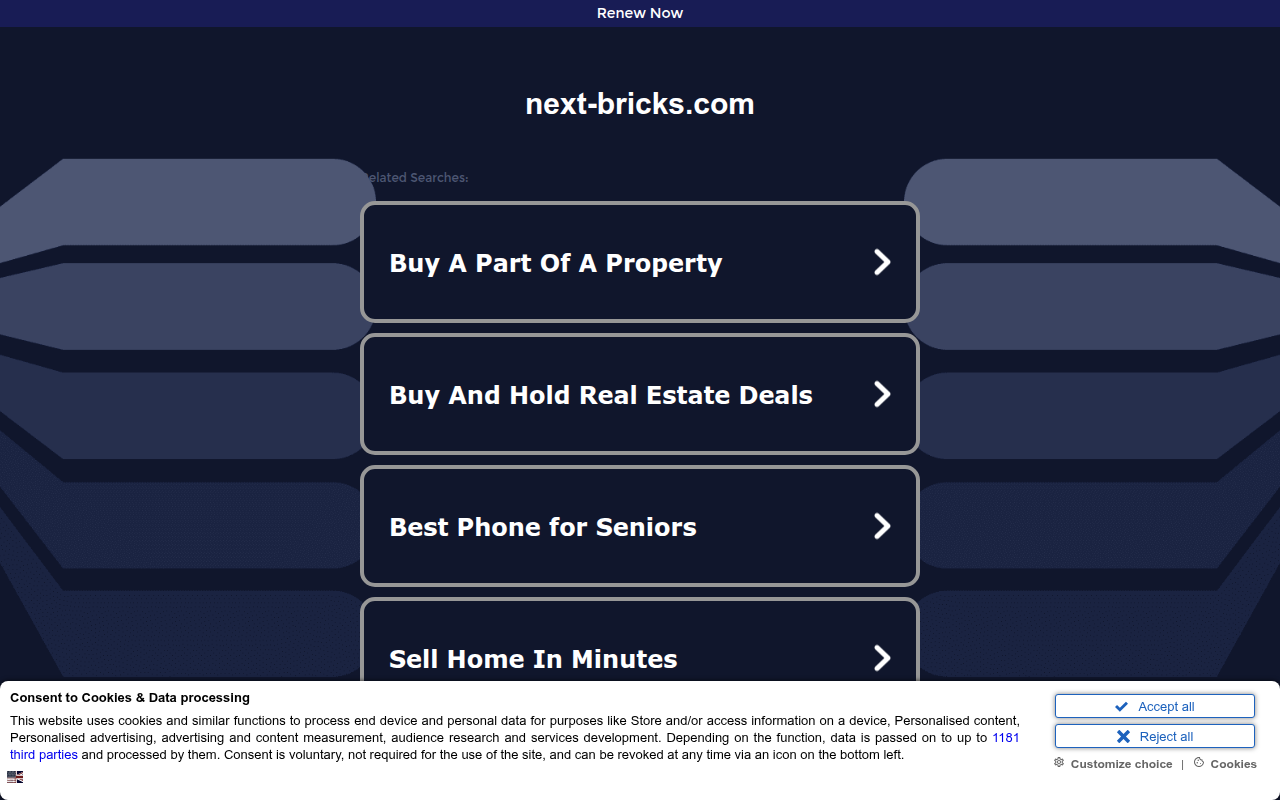 Screenshot van next-bricks.com