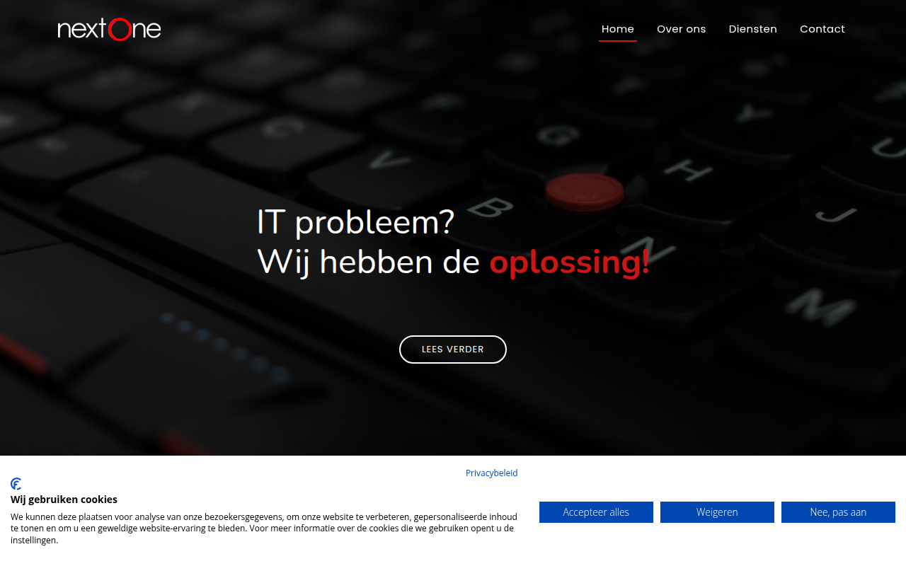 Screenshot van nextone.nl