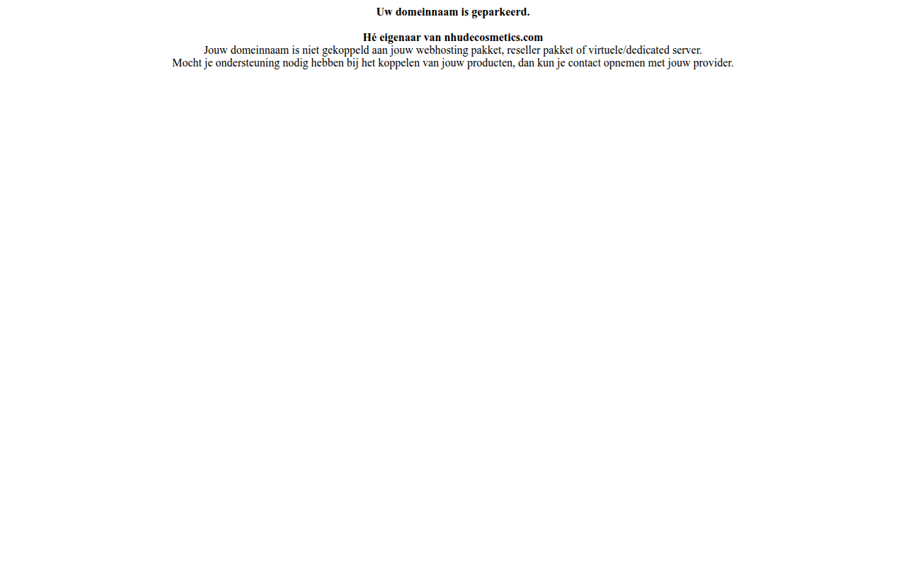 Screenshot van nhudecosmetics.com