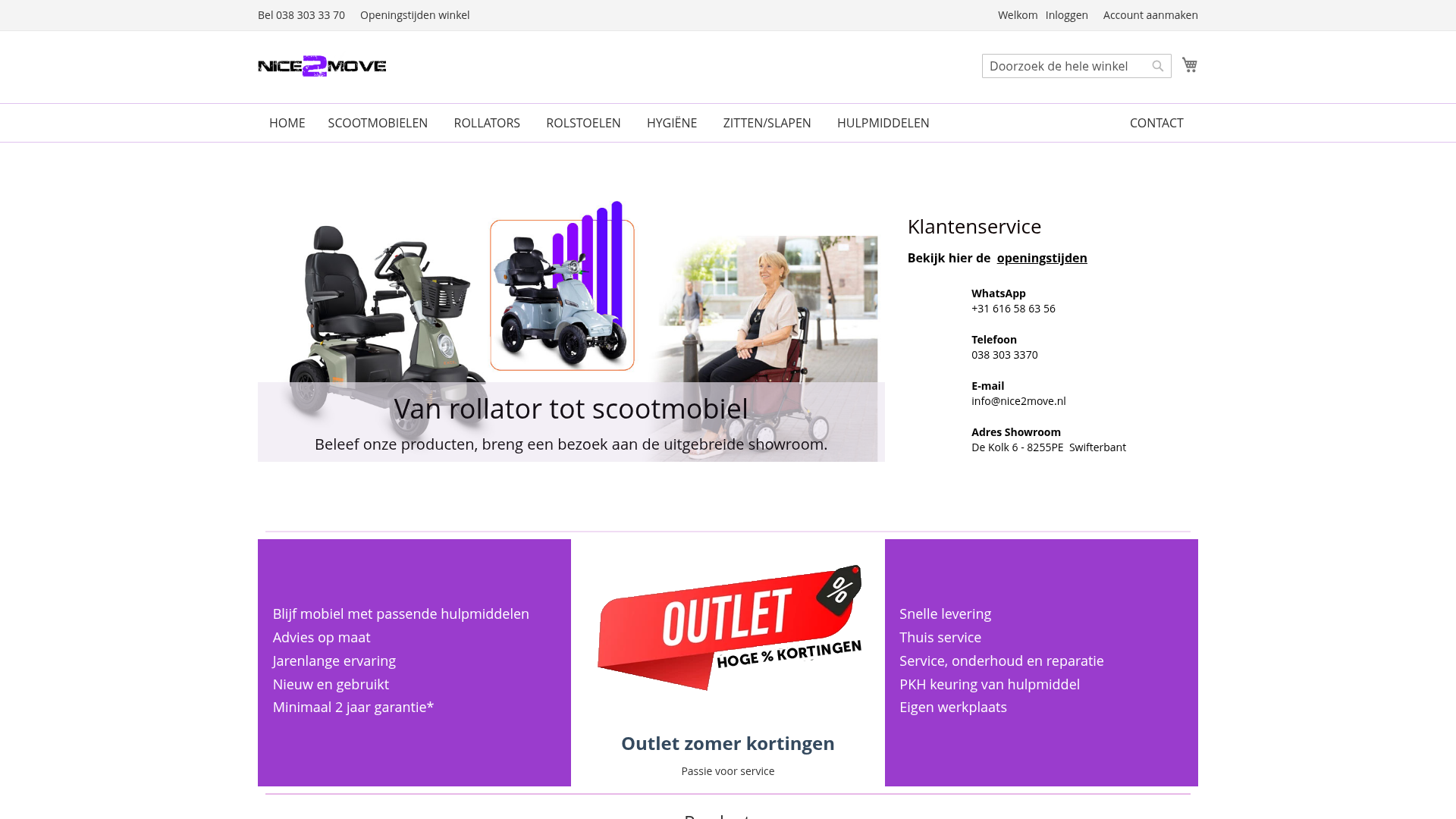 Screenshot van nice2move.nl