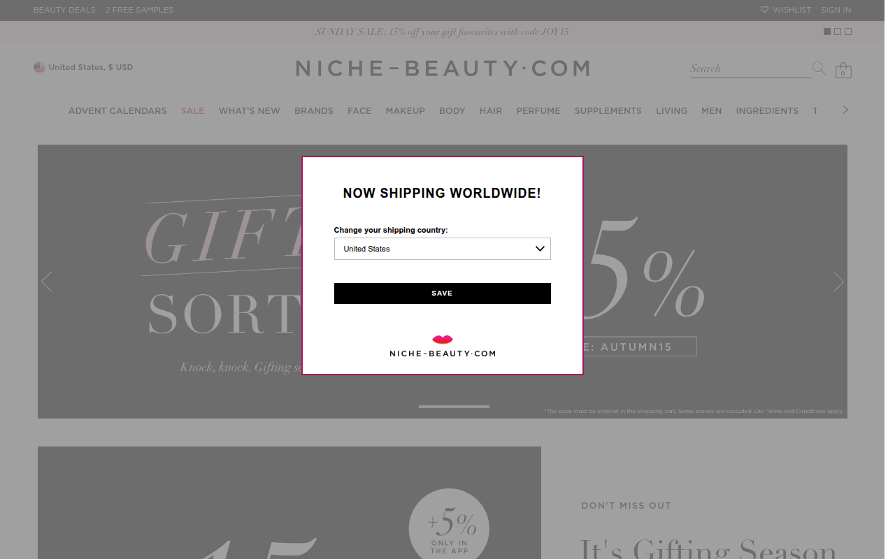Screenshot van niche-beauty.com