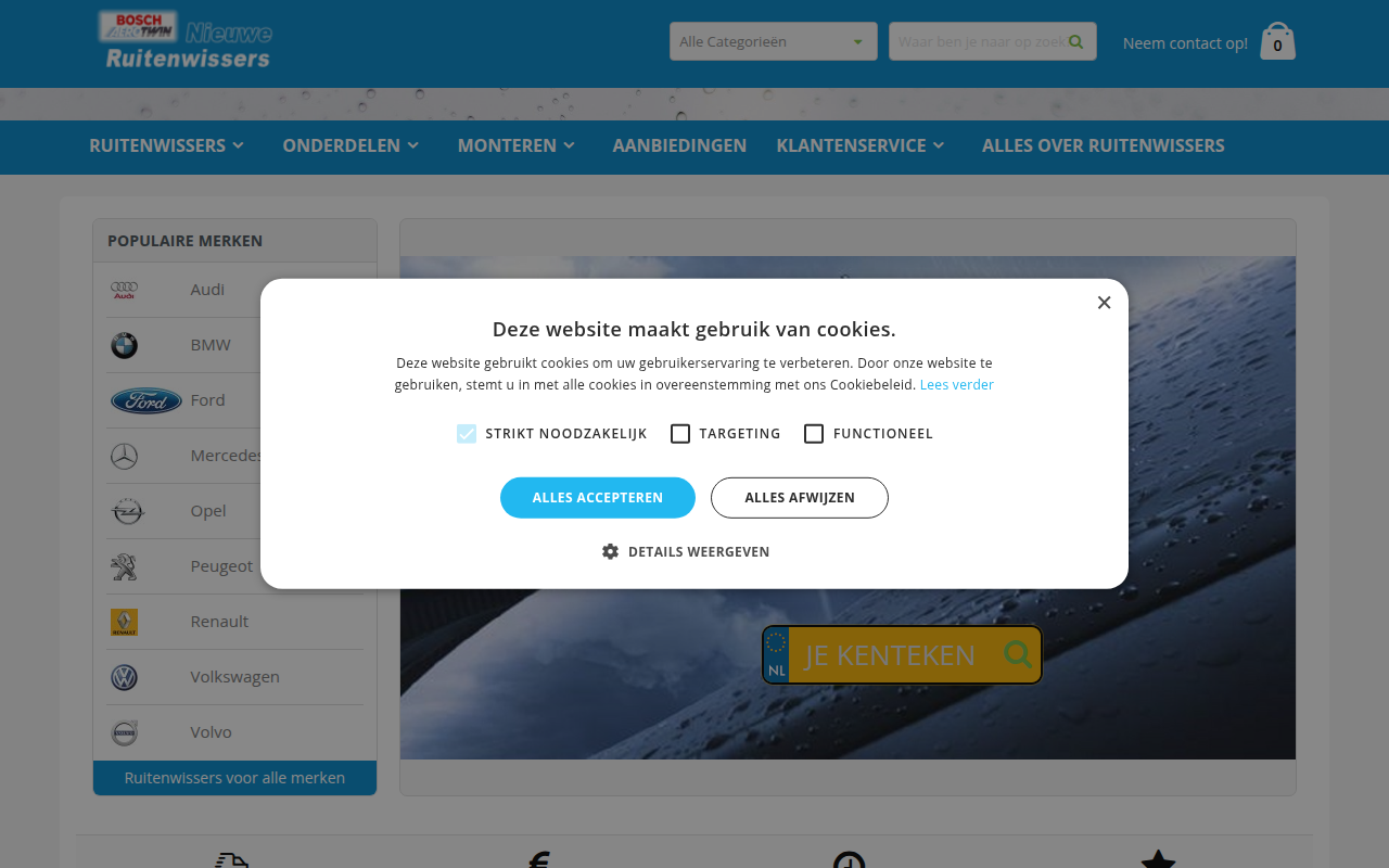 Screenshot van nieuweruitenwissers.nl