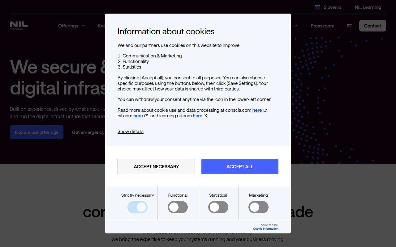 Screenshot van nil.com