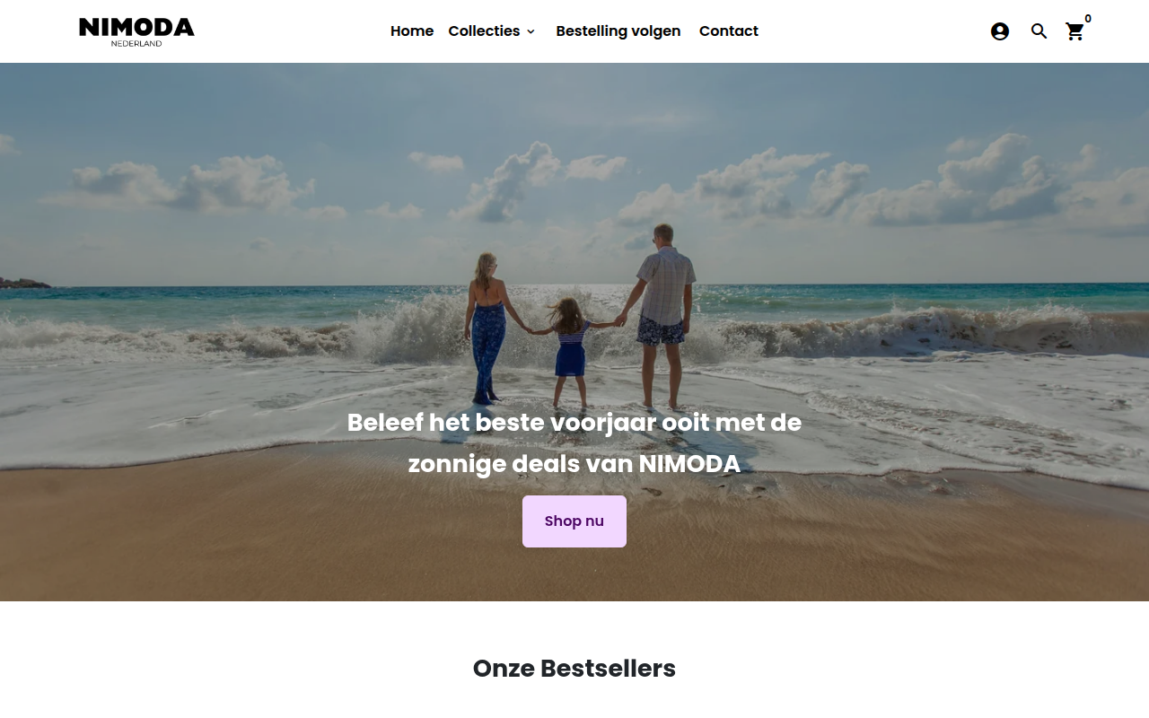 Screenshot van nimoda.nl