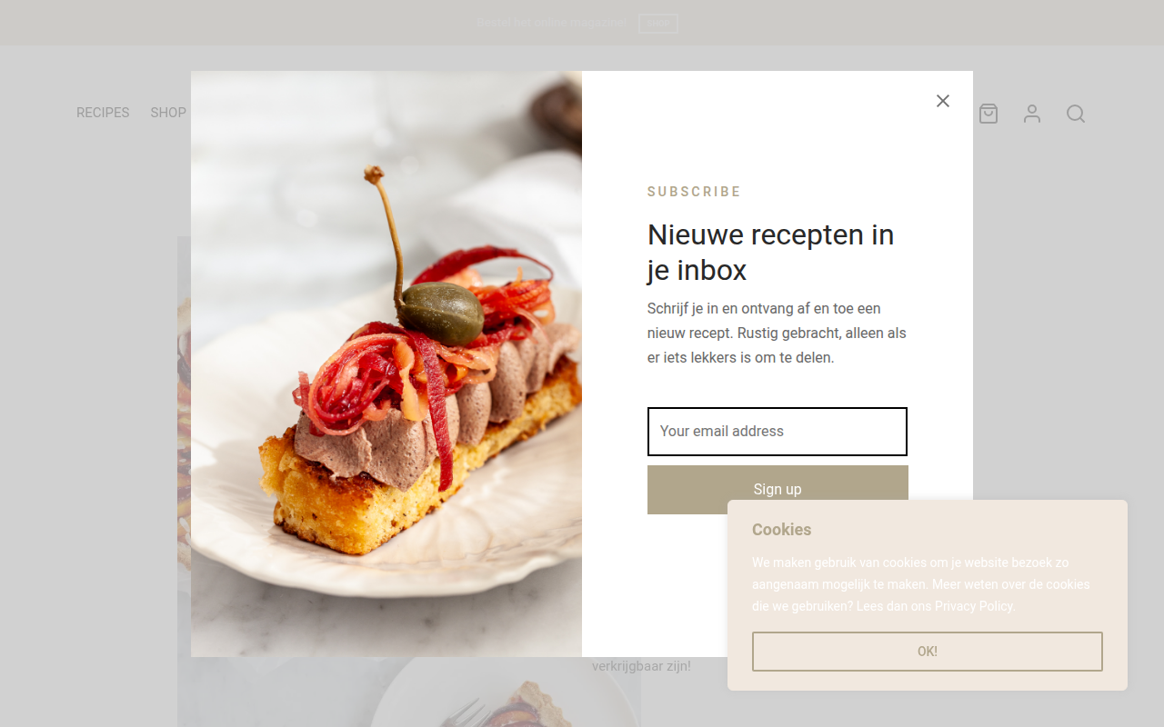 Screenshot van ninalovesfood.com