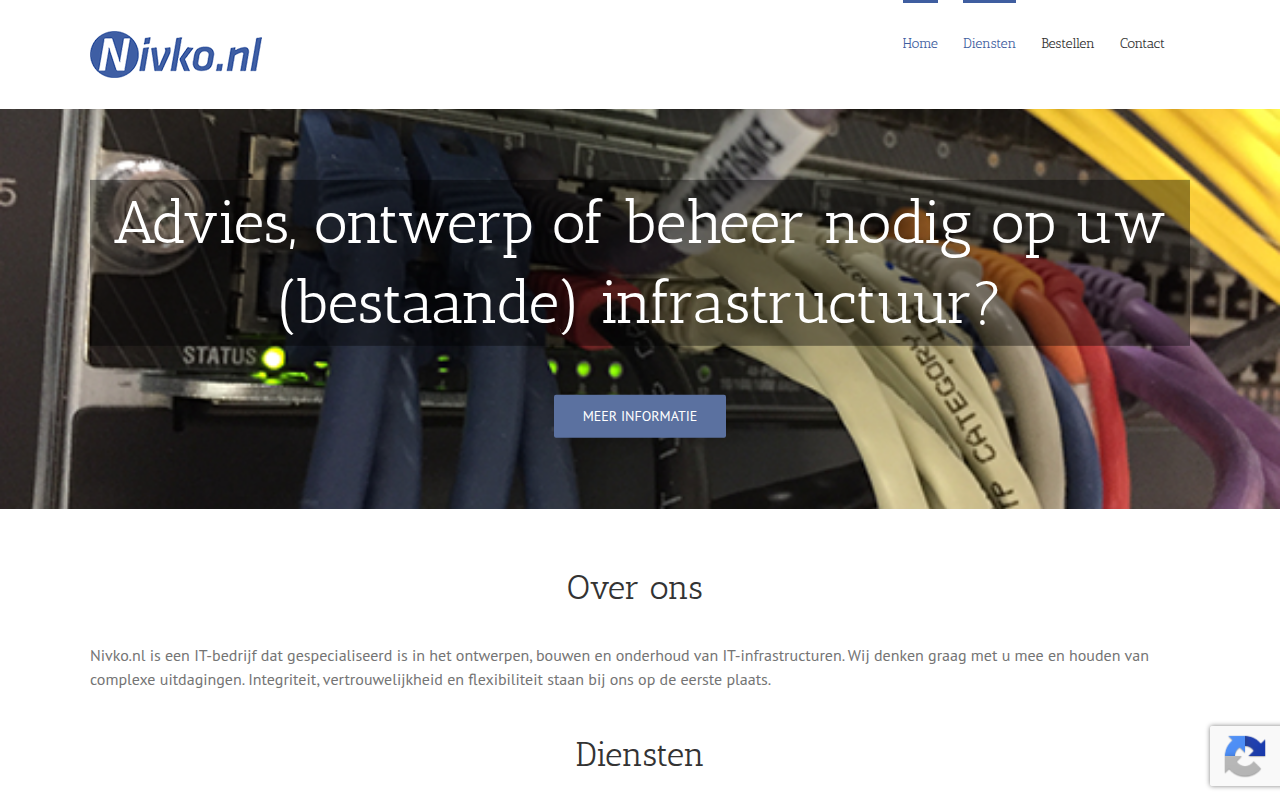 Screenshot van nivko.nl