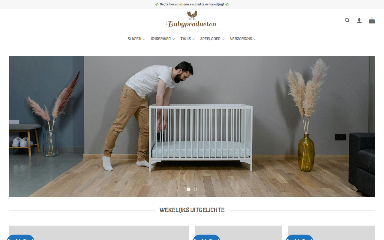 Screenshot van nl-babypark.com