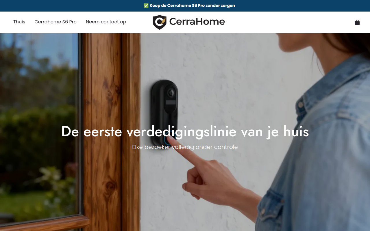 Screenshot van nl.cerrahome.com