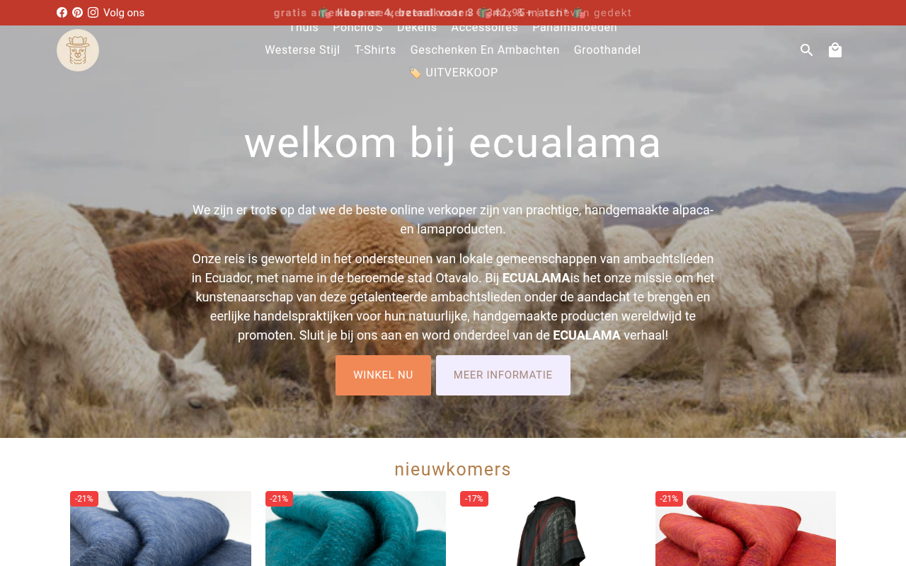 Screenshot van nl.ecualama.eu