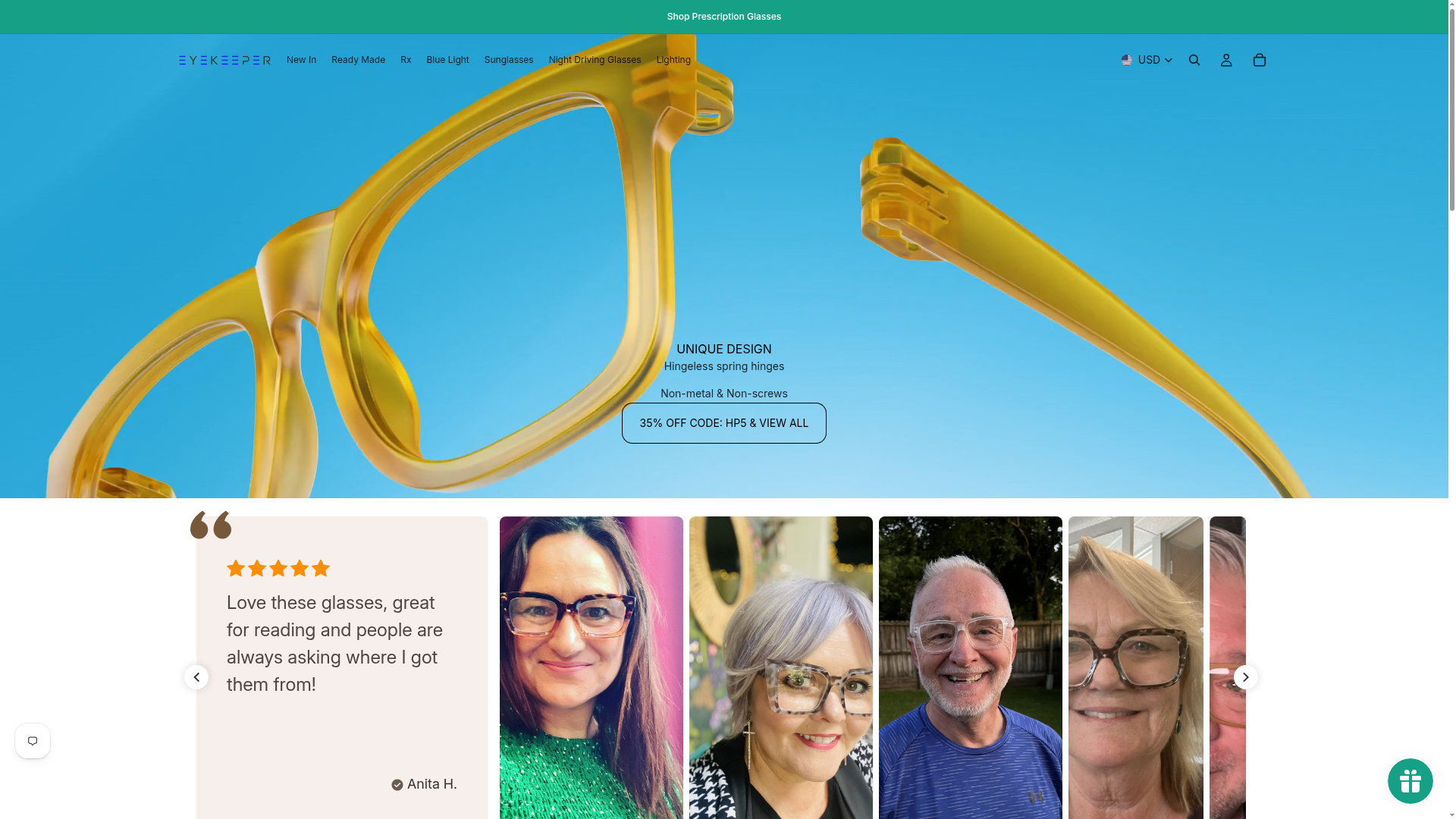 Screenshot van nl.eyekeeper.com