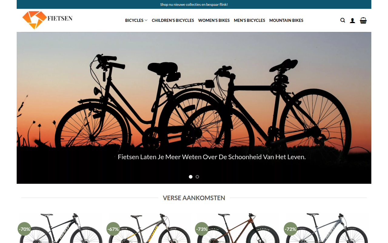 Screenshot van nl-fiets.com