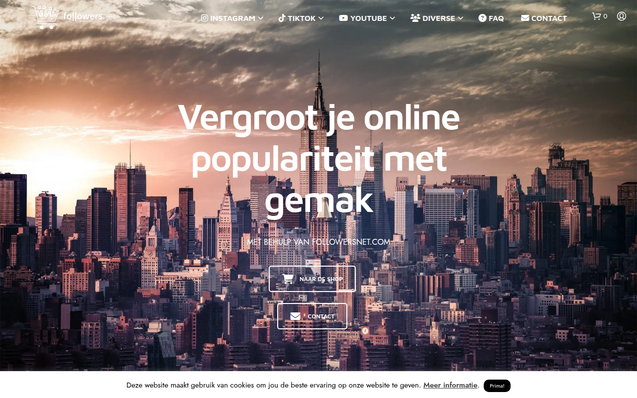 Screenshot van Followersnet