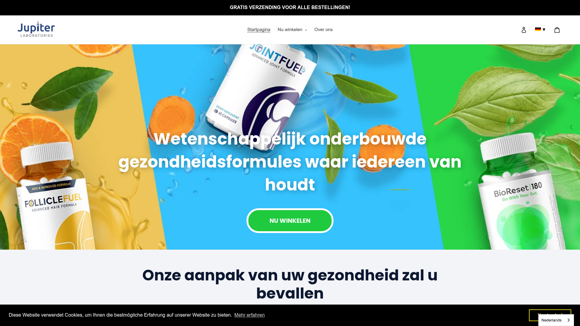 Screenshot van nl.jupiterlabs.store