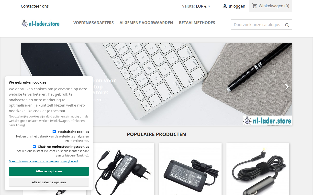 Screenshot van nl-lader.store