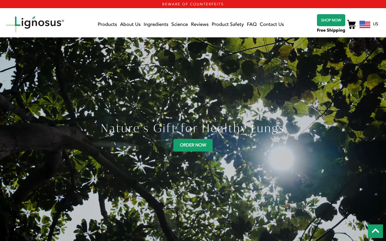 Screenshot van nl.lignosus.com