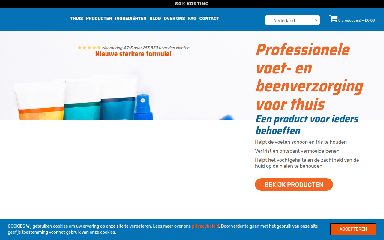 Screenshot van nl.onycosolve.com