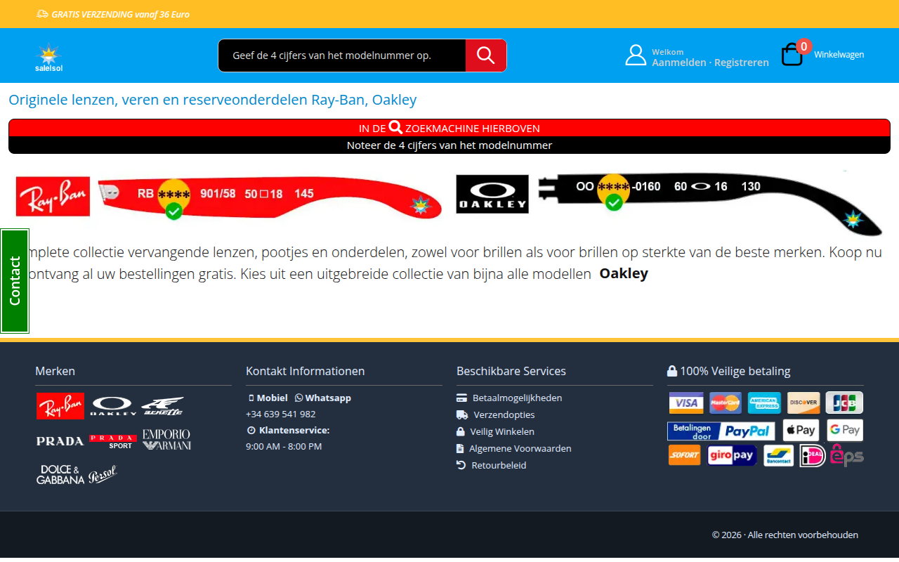 Screenshot van nl.salelsol.eu