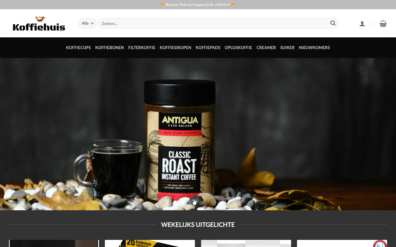 Screenshot van nl-smaakkoffiewinkel.com