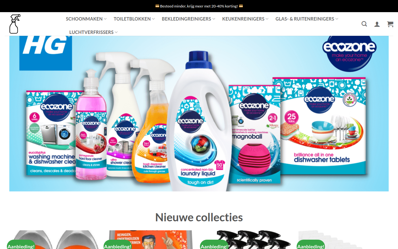 Screenshot van nlallesreiniger.com