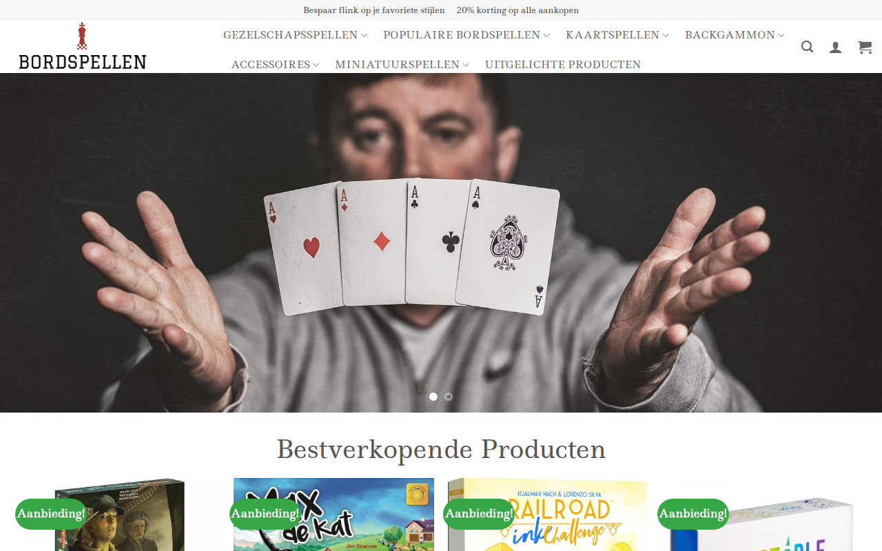 Screenshot van nlbordspellen.com