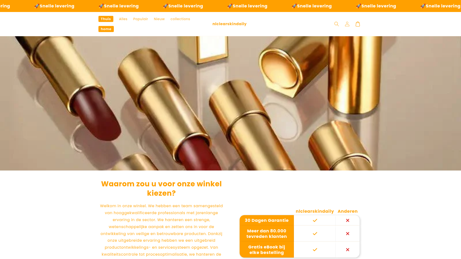 Screenshot van nlclearskindaily.com