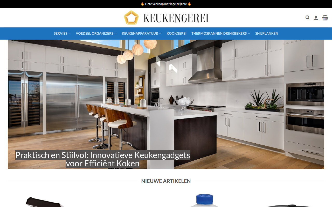 Screenshot van nlkeukengerei.com