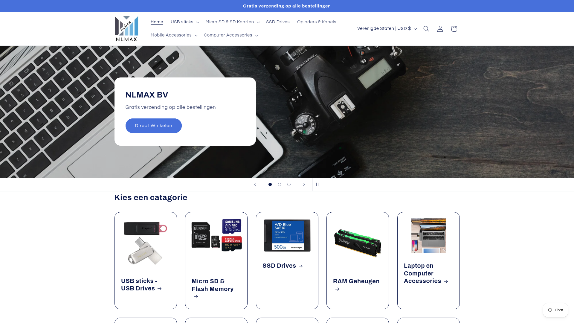Screenshot van nlmax.nl
