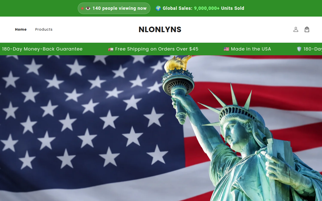 Screenshot van nlonlyns.com