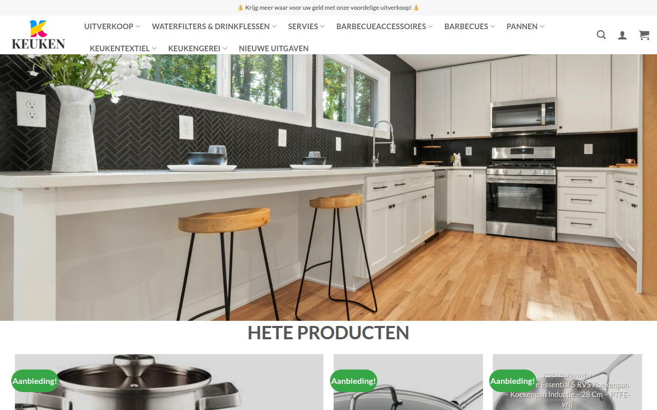 Screenshot van nlthuiskeukenhub.com