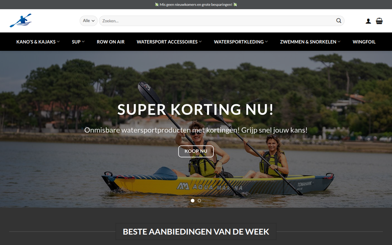 Screenshot van nlvaren.com
