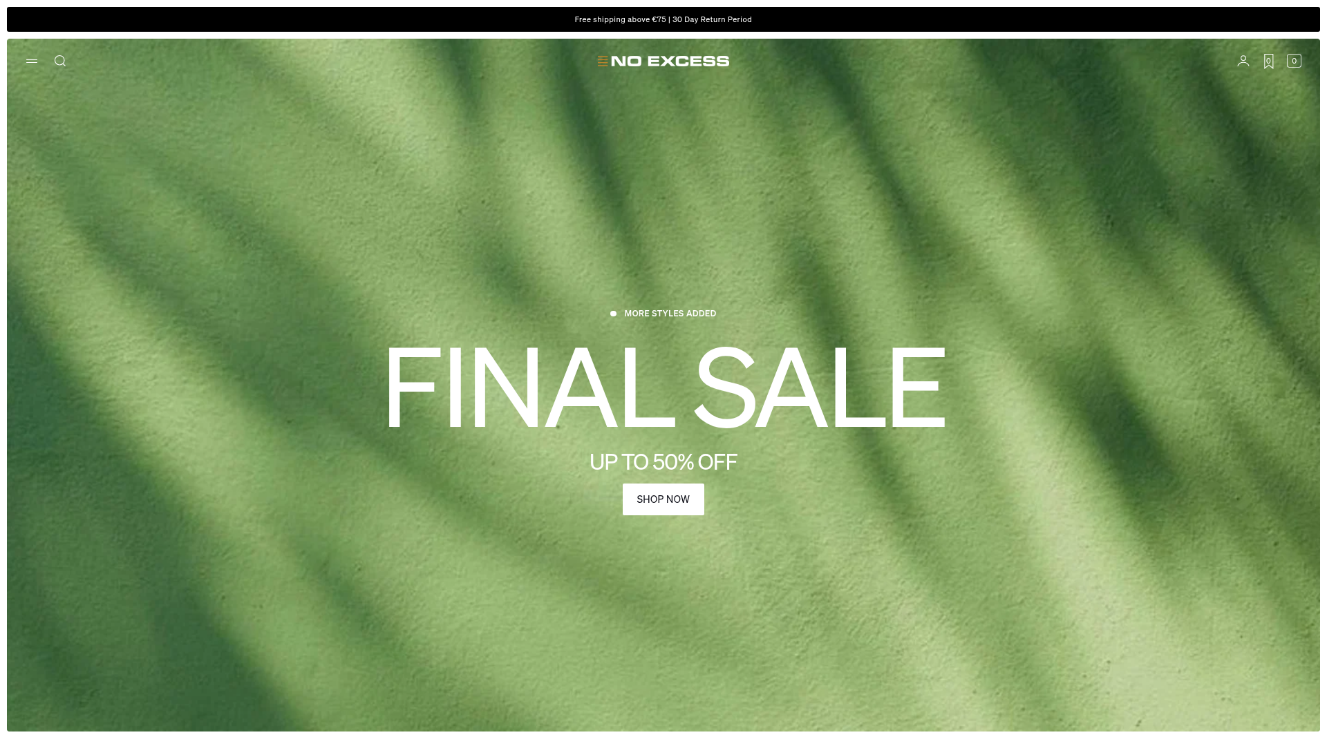 Screenshot van no-excess.com