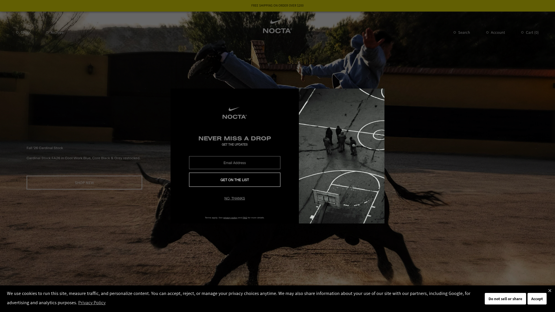 Screenshot van nocta.com