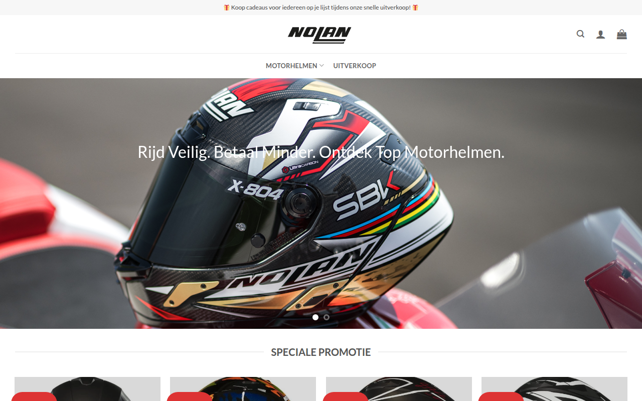 Screenshot van nolanmotorwinkel.com