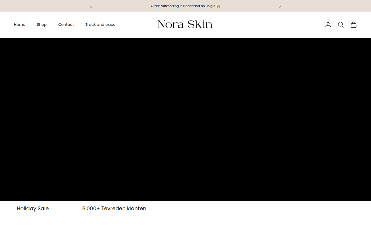 Screenshot van noraskin.nl