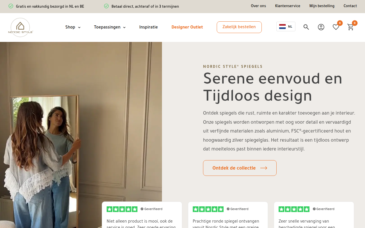 Screenshot van nordic-style.nl