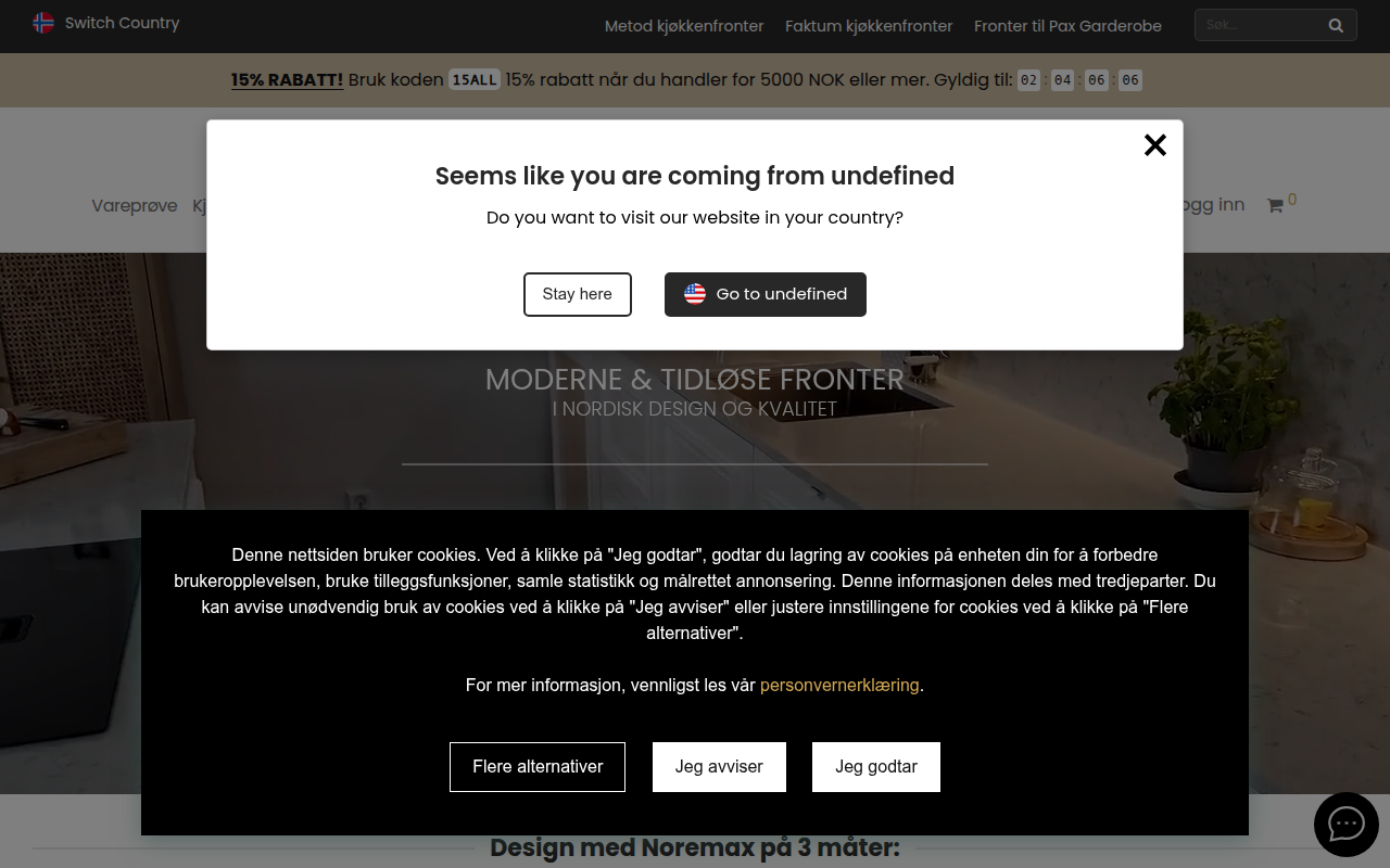Screenshot van noremax.com