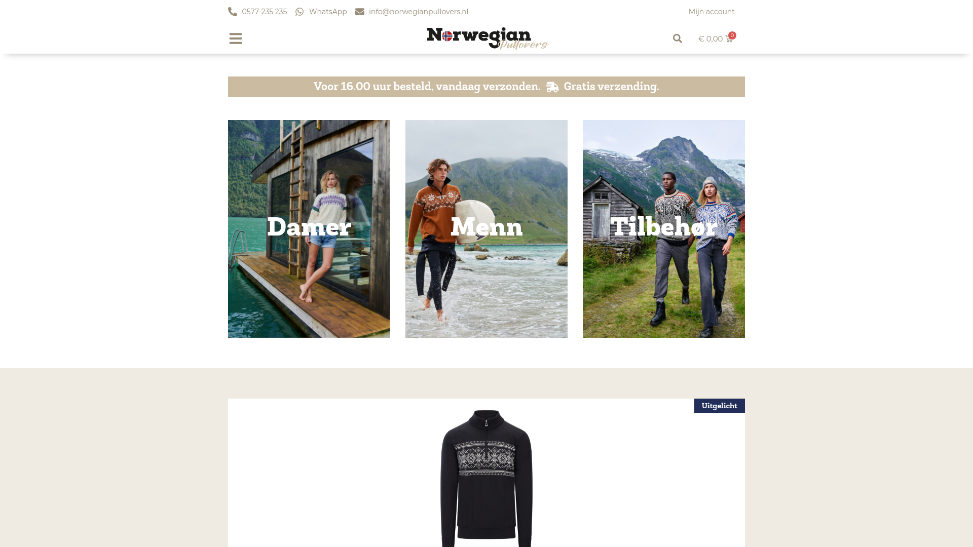 Screenshot van norwegianpullovers.com