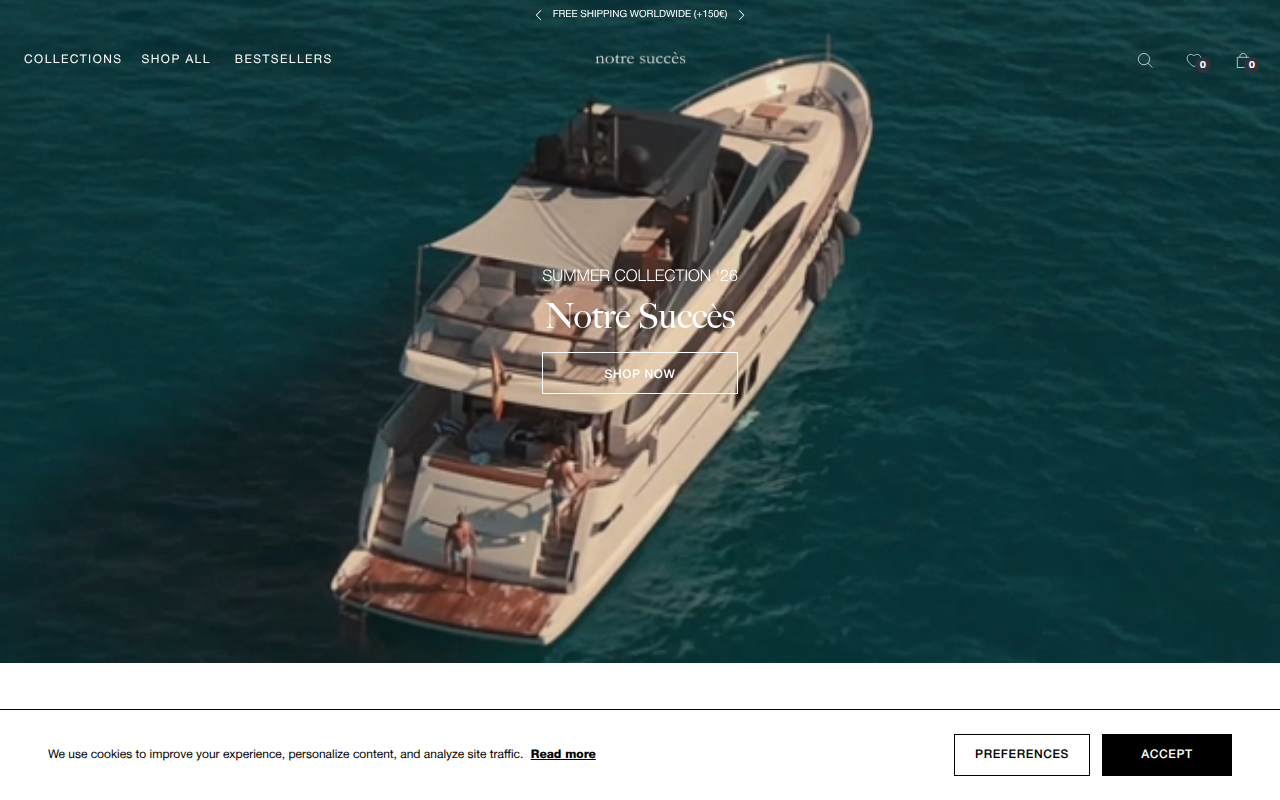Screenshot van notresucces.com