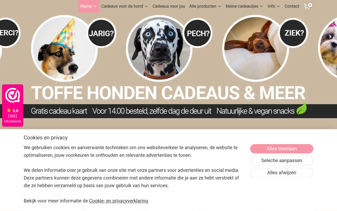 Screenshot van notzohot.com