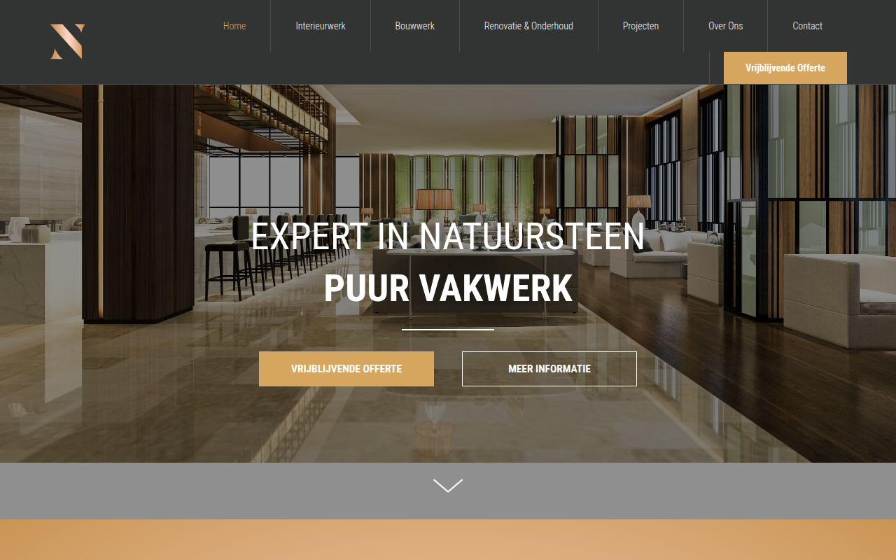 Screenshot van nstone.nl