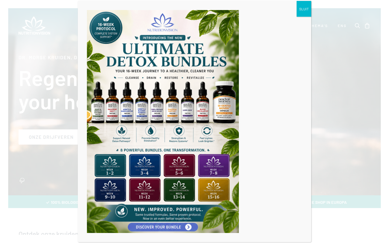Screenshot van nutritionvision.nl