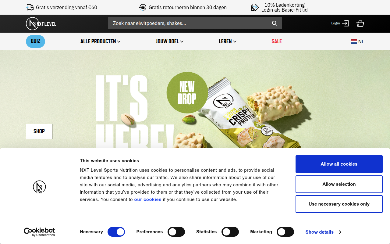 Screenshot van nxtlevel.com