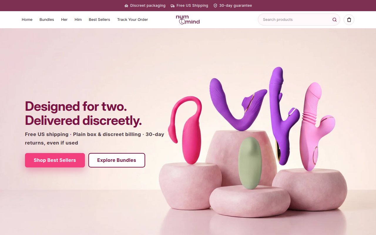 Screenshot van nymphomind.com