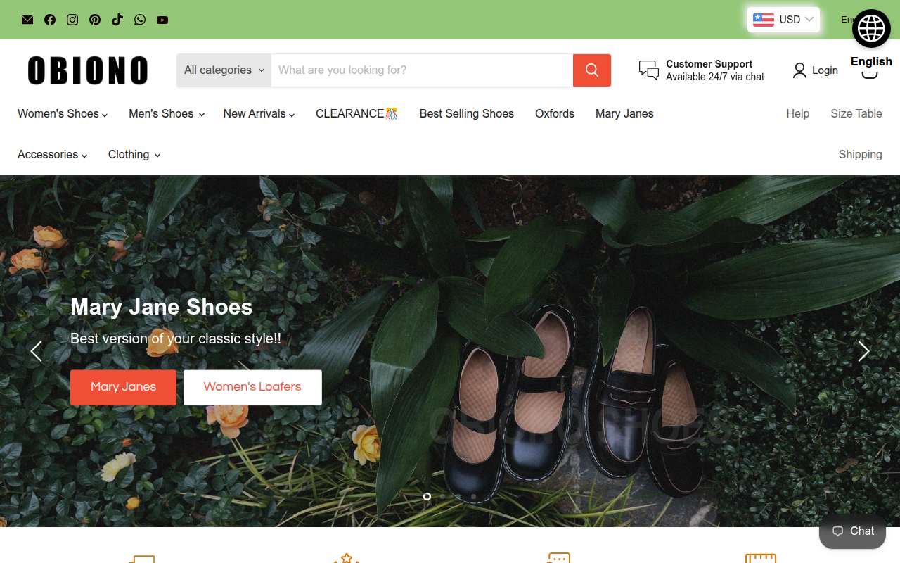 Screenshot van obiono.com