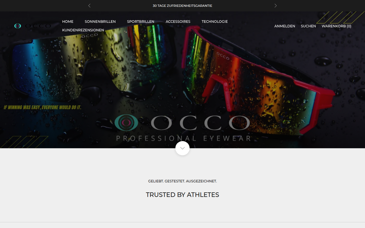 Screenshot van occo-designs.com
