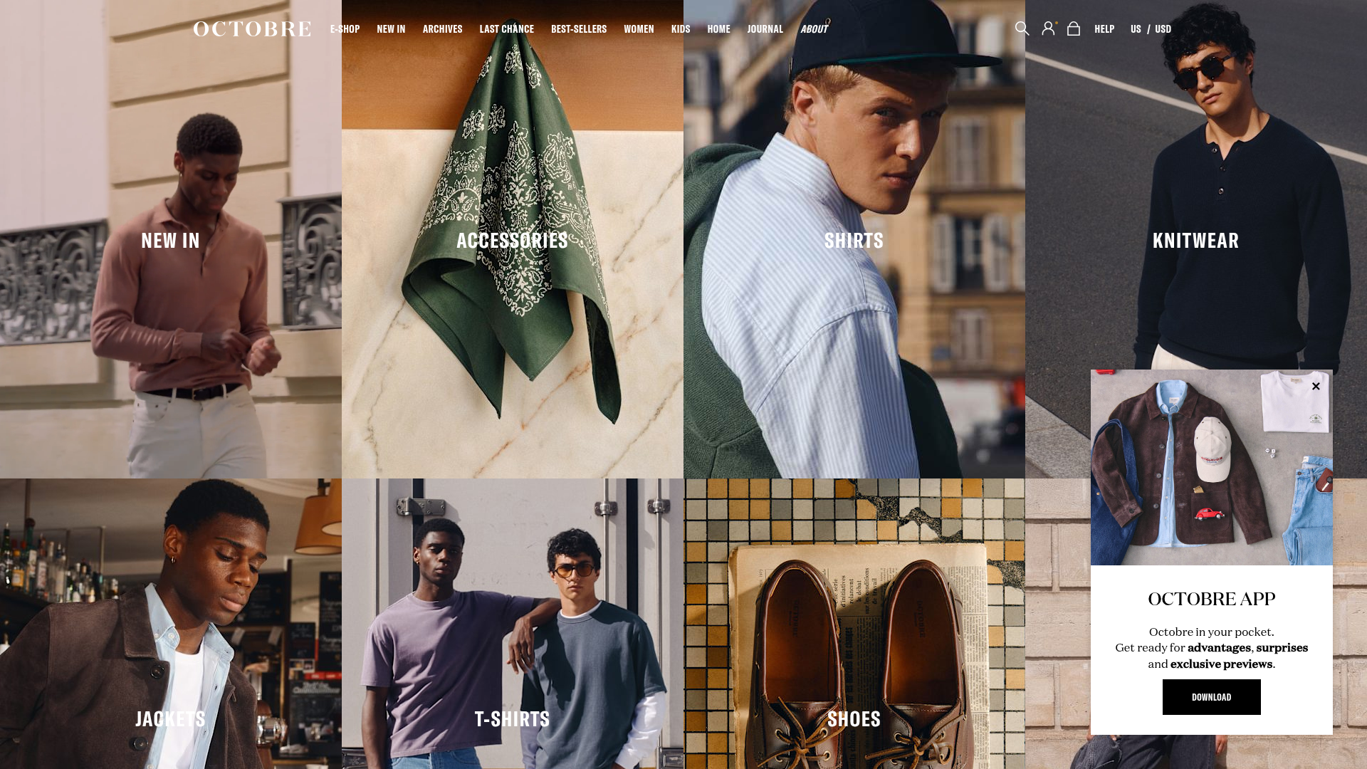 Screenshot van octobre-editions.com