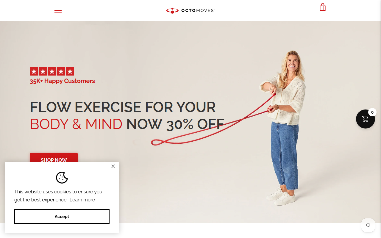 Screenshot van octomoves.com
