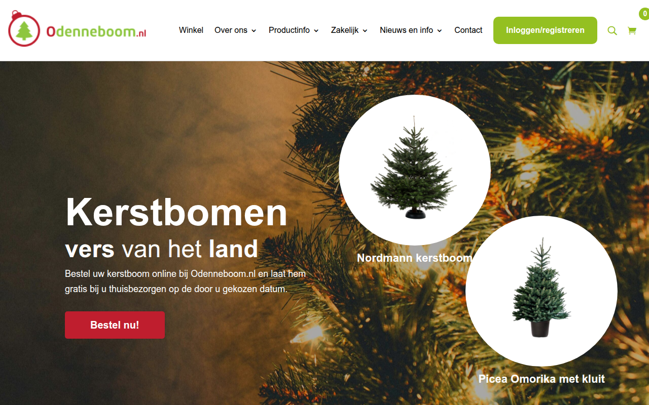 Screenshot van odenneboom.nl