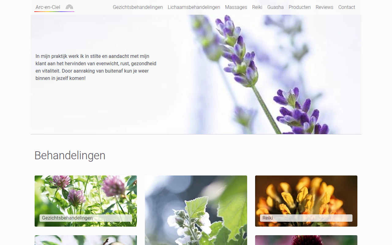 Screenshot van odine.nl